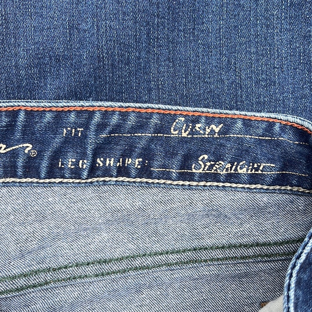 Eddie Bauer Straight Curvy Denim Blue Jeans Size 8 - Picture 6 of 12